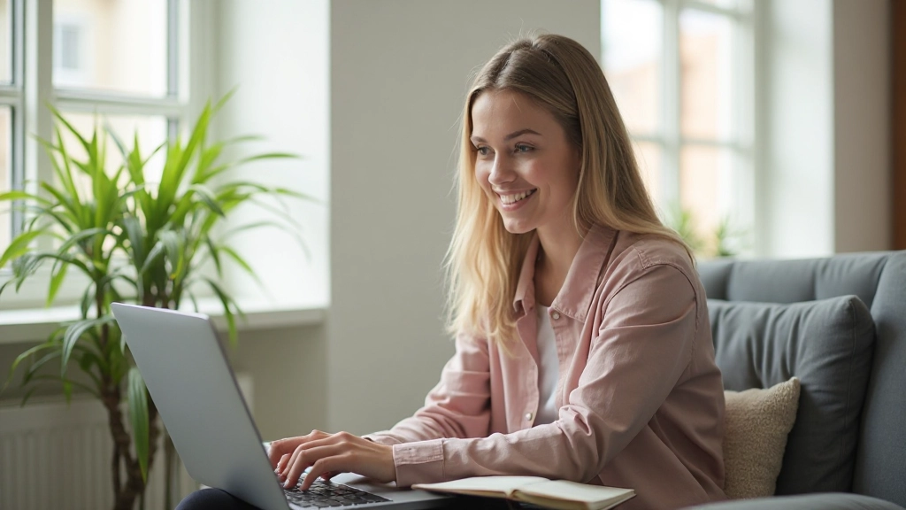 Фотография студента, обучающегося онлайн маркетингу на ноутбуке в современной учебной среде